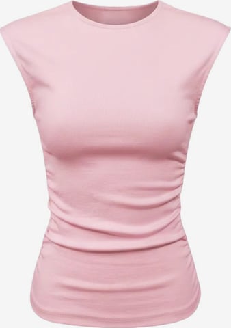 No Matter What Top in Pink: front
