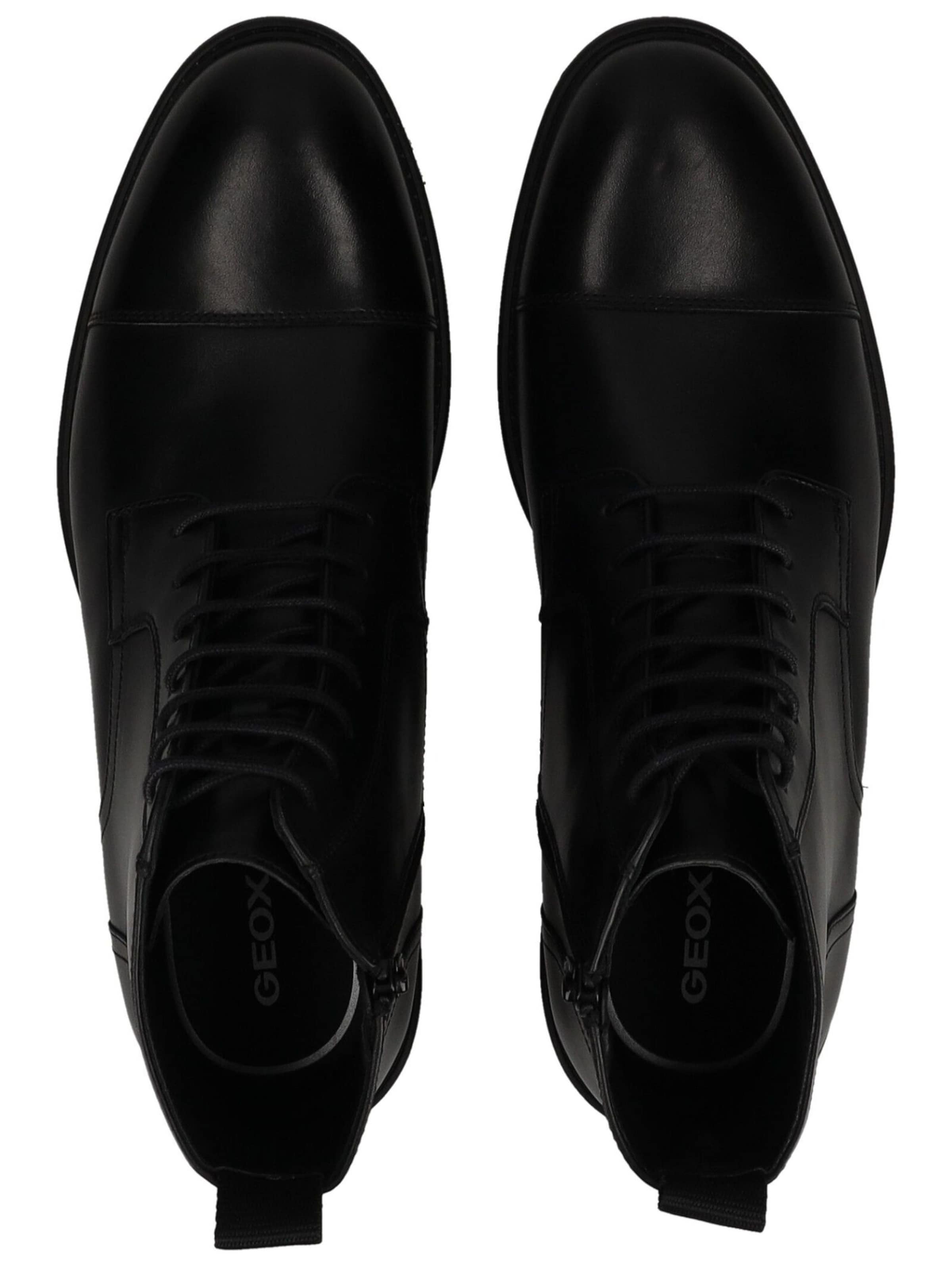 Bottines à lacets GEOX en noir : au dessus