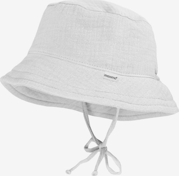 MAXIMO Hat 'GOTS BABY-Hütchen, Bindeband Musselinstoff, Futter' in White: front