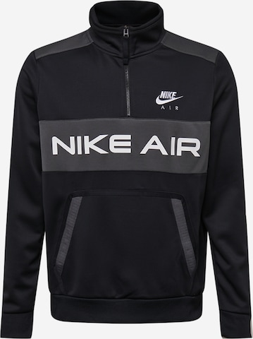 Bluză de molton de la Nike Sportswear pe negru: față