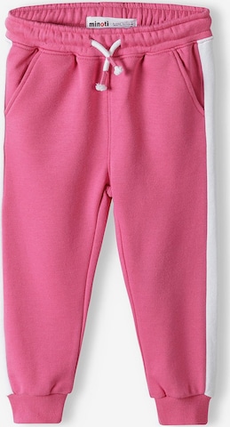 MINOTI Tapered Pants in Pink: front