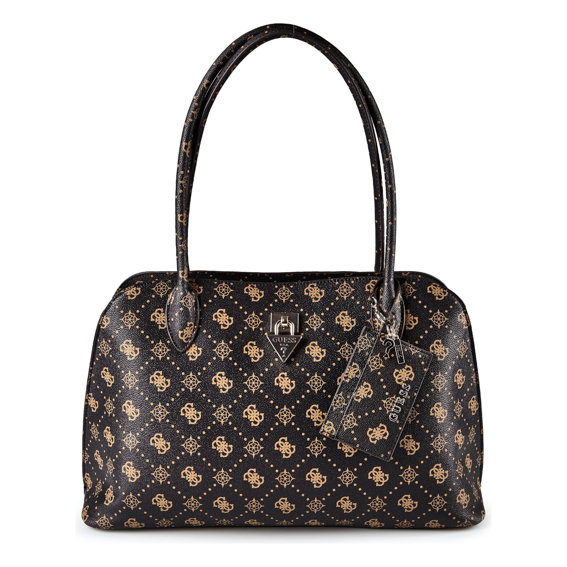 Borsa a spalla 'Patsie' di GUESS in marrone: frontale