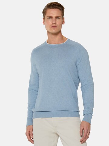 Pull-over Boggi Milano en bleu : devant