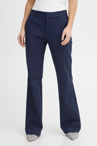 PULZ Jeans Flared Pants 'Bindy' in Blue: front