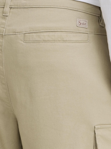 !Solid Regular Cargohose ' SDMohan Stretch ' in Beige