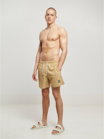 Urban Classics Badeshorts in Beige