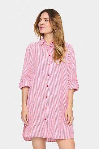 Robe-chemise 'Ziba' SAINT TROPEZ en rose : devant