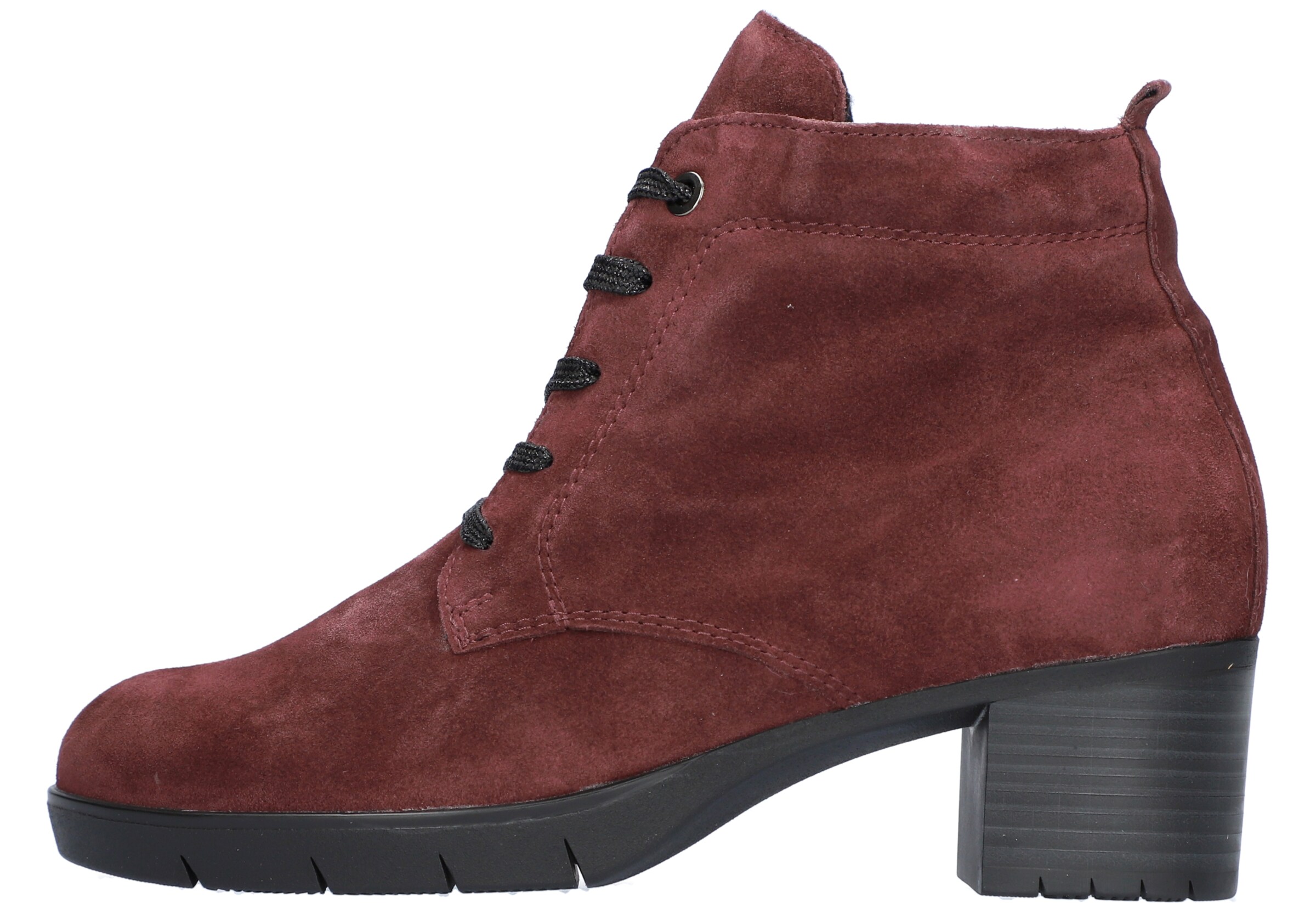 WALDLÄUFER Lace-Up Ankle Boots in Red