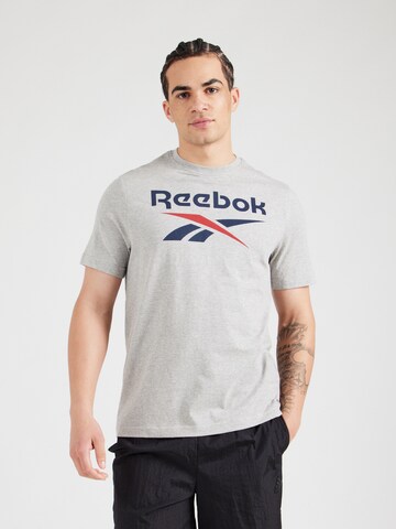 Reebok Funkční tričko – šedá: přední strana