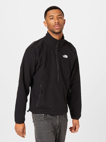 THE NORTH FACE Fleece Jacket in Black: front