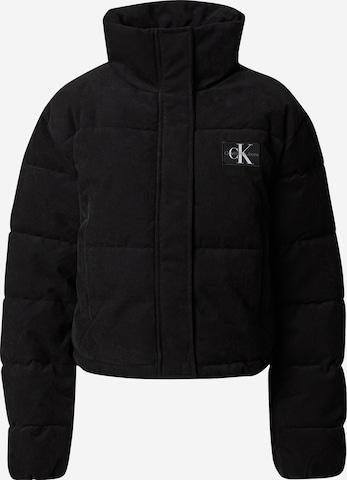 Veste mi-saison Calvin Klein Jeans en noir : devant