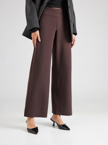 ONLY Wide leg Broek 'ONLCLEVER' in Bruin: voorkant