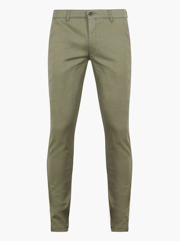 Suitable Regular Chino 'Pico' in Groen: voorkant