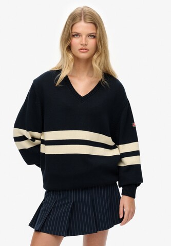 Pull-over Superdry en bleu : devant
