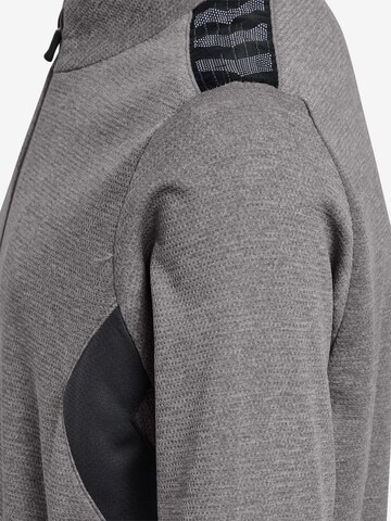 Hummel Athletic Zip-Up Hoodie in Grey