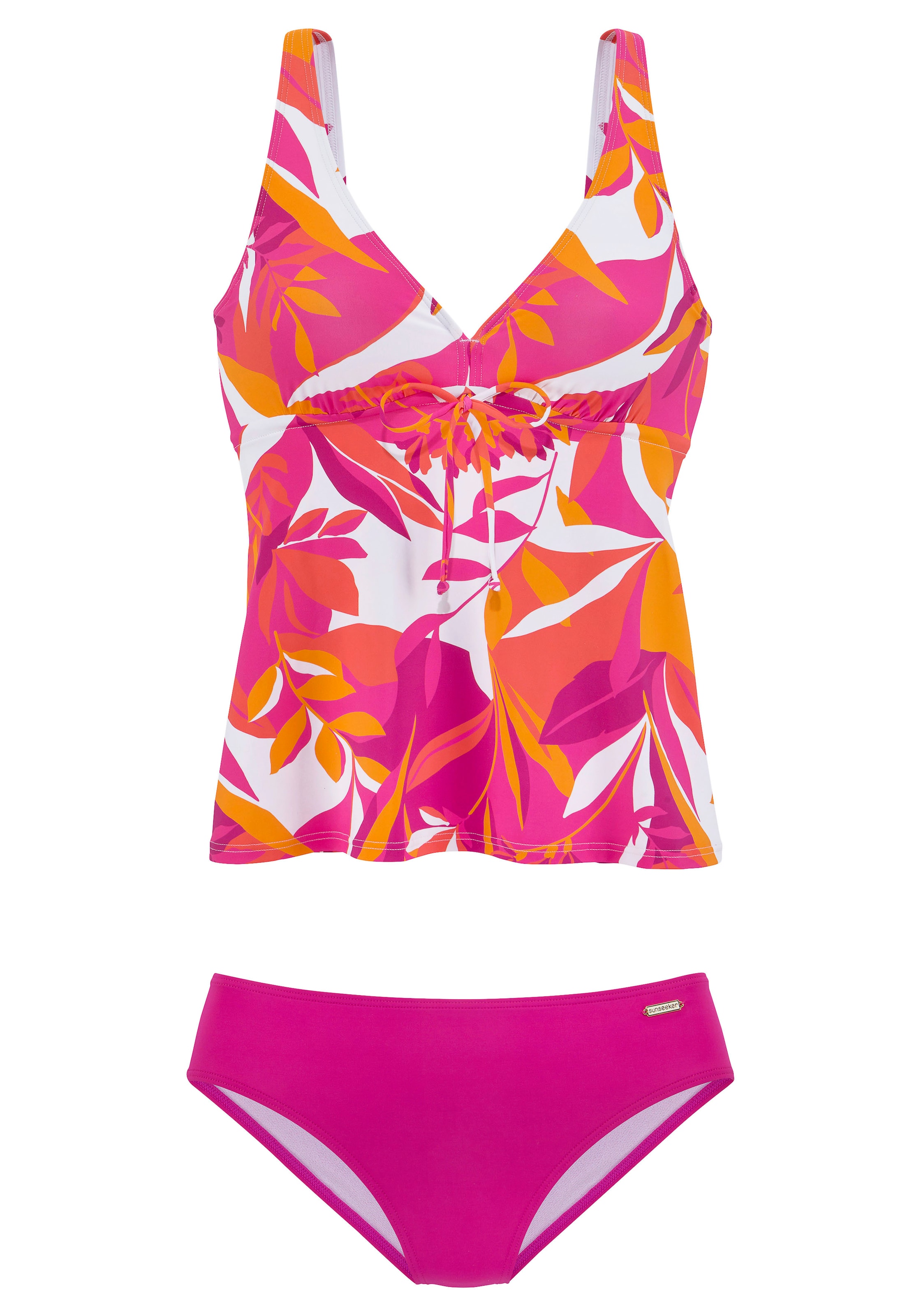 SUNSEEKER Triangel Tankini i pink: forside
