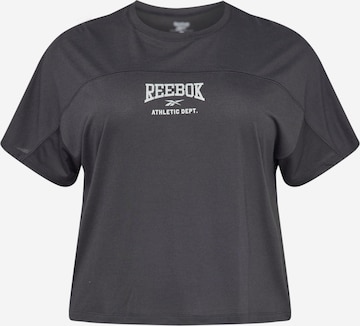Reebok - Camiseta funcional 'Workout Ready' en negro: frente