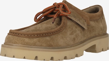 Chaussure à lacets 'Cleyhill Seam' CLARKS en marron : devant