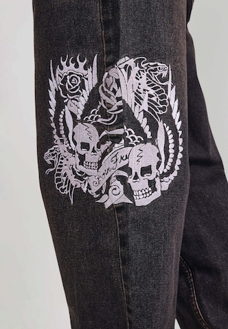 Loosefit Jeans di Ed Hardy in nero