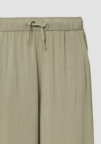 QS Wide Leg Hose in Grün