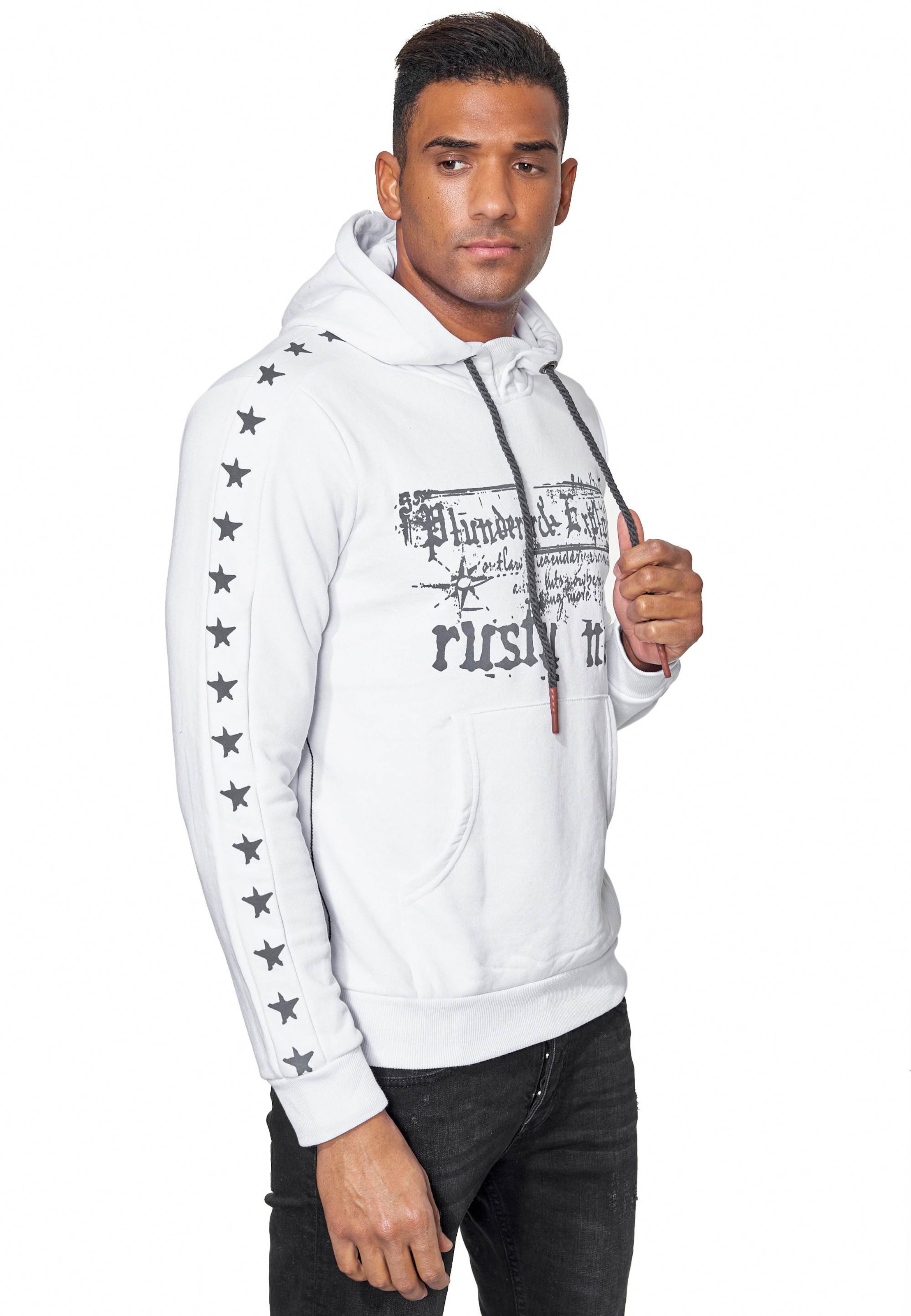 Rusty Neal Sweatshirt in Weiß: Vorderseite