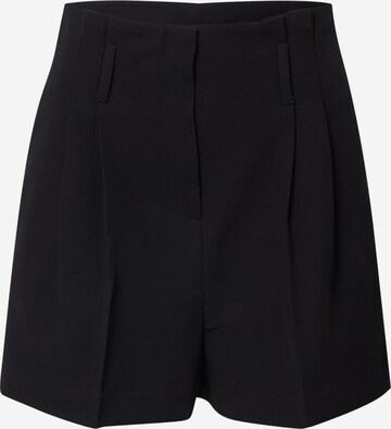 Sisley Normální Kalhoty se sklady v pase – černá: přední strana