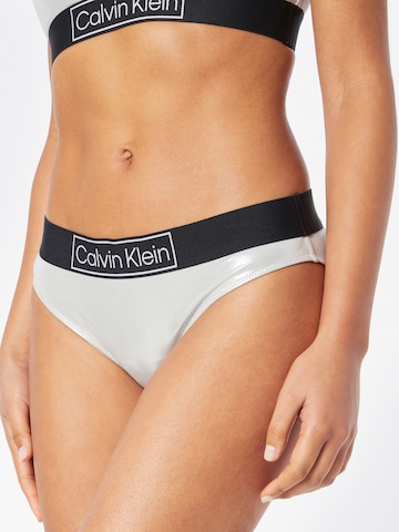 Bas de bikini 'Core Festive' Calvin Klein Swimwear en gris : devant