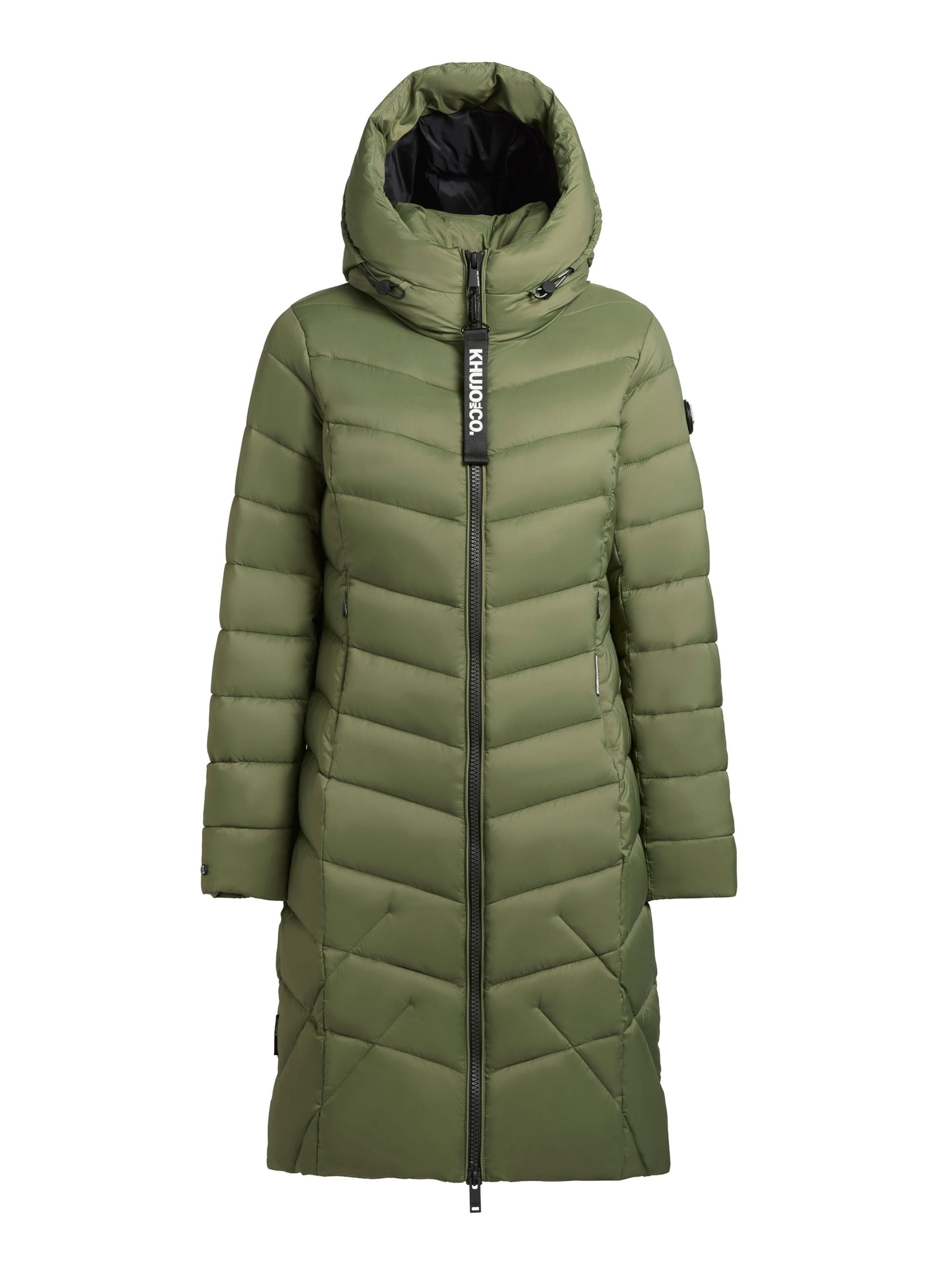 khujo Zimní kabát 'Odana4' – zelená: přední strana