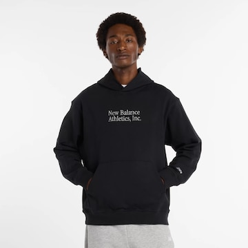 new balance Sweatshirt in Zwart: voorkant