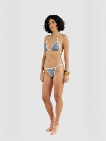 Résumé Klassiek Bikini ' NikaRS ' in Zilver: zijkant