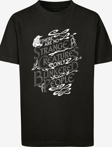 F4NT4STIC Shirt 'Fantastic Beasts 2 Strange Creatures' in Black: front