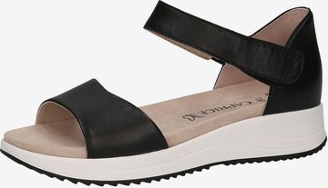 CAPRICE Sandals in Black: front