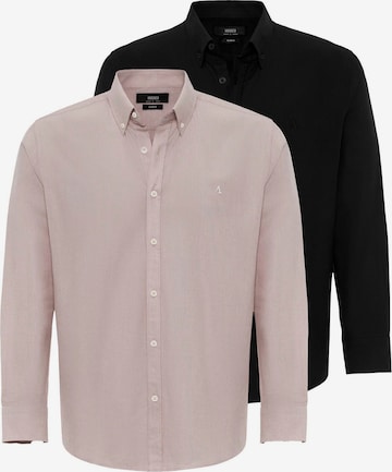 Chemise Antioch en beige : devant