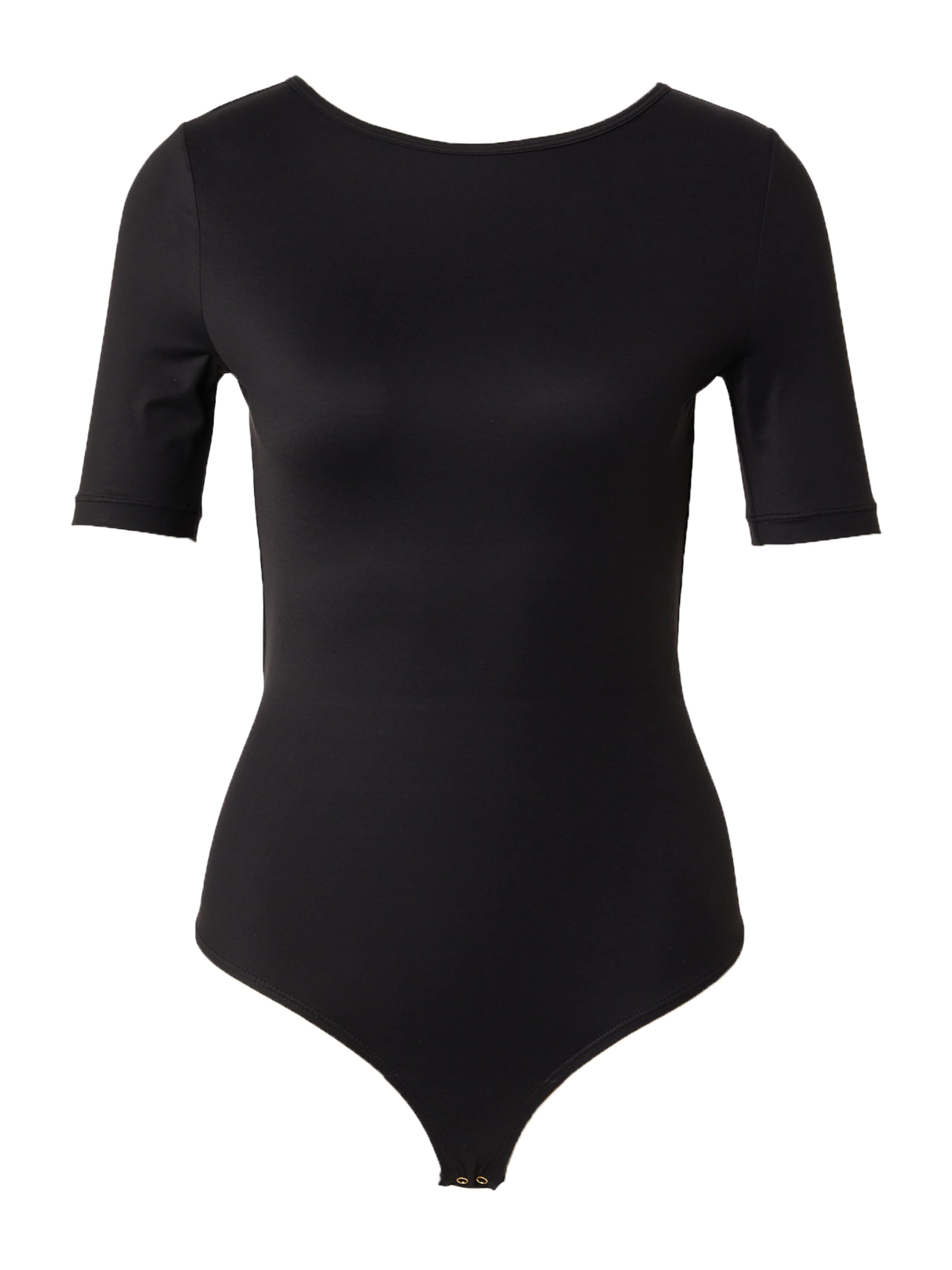 GUESS Боди-футболка 'EVELINE' в Черный: спереди