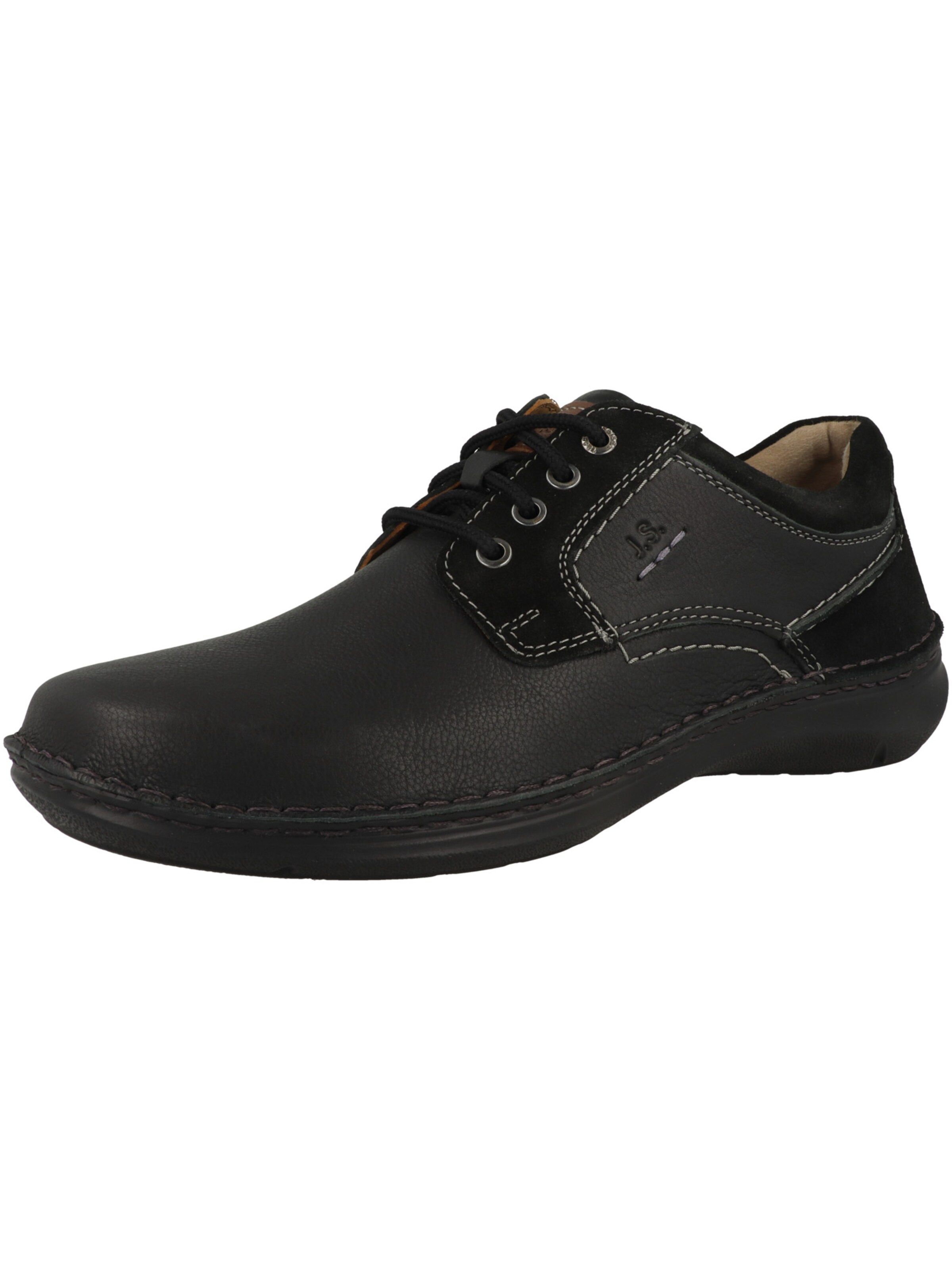 JOSEF SEIBEL Schnürschuh  'New Anvers 06' in Schwarz: Vorderseite