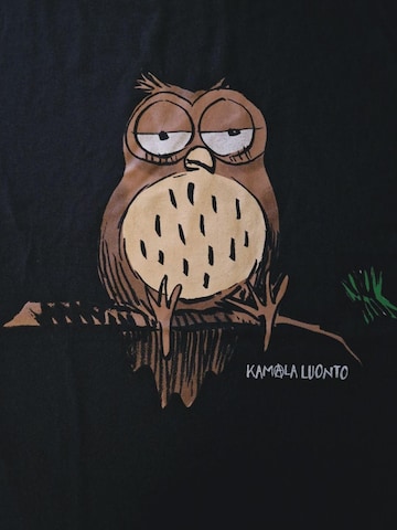 Maglietta 'Bad Nature Owl  T-Shirt' di Bad Nature in nero