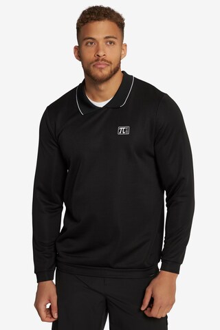 JAY-PI Zip-Up Hoodie in Black: front