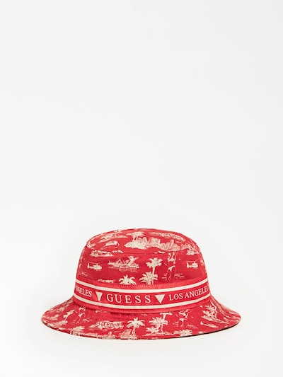 GUESS Hut in beige / rot, Produktansicht