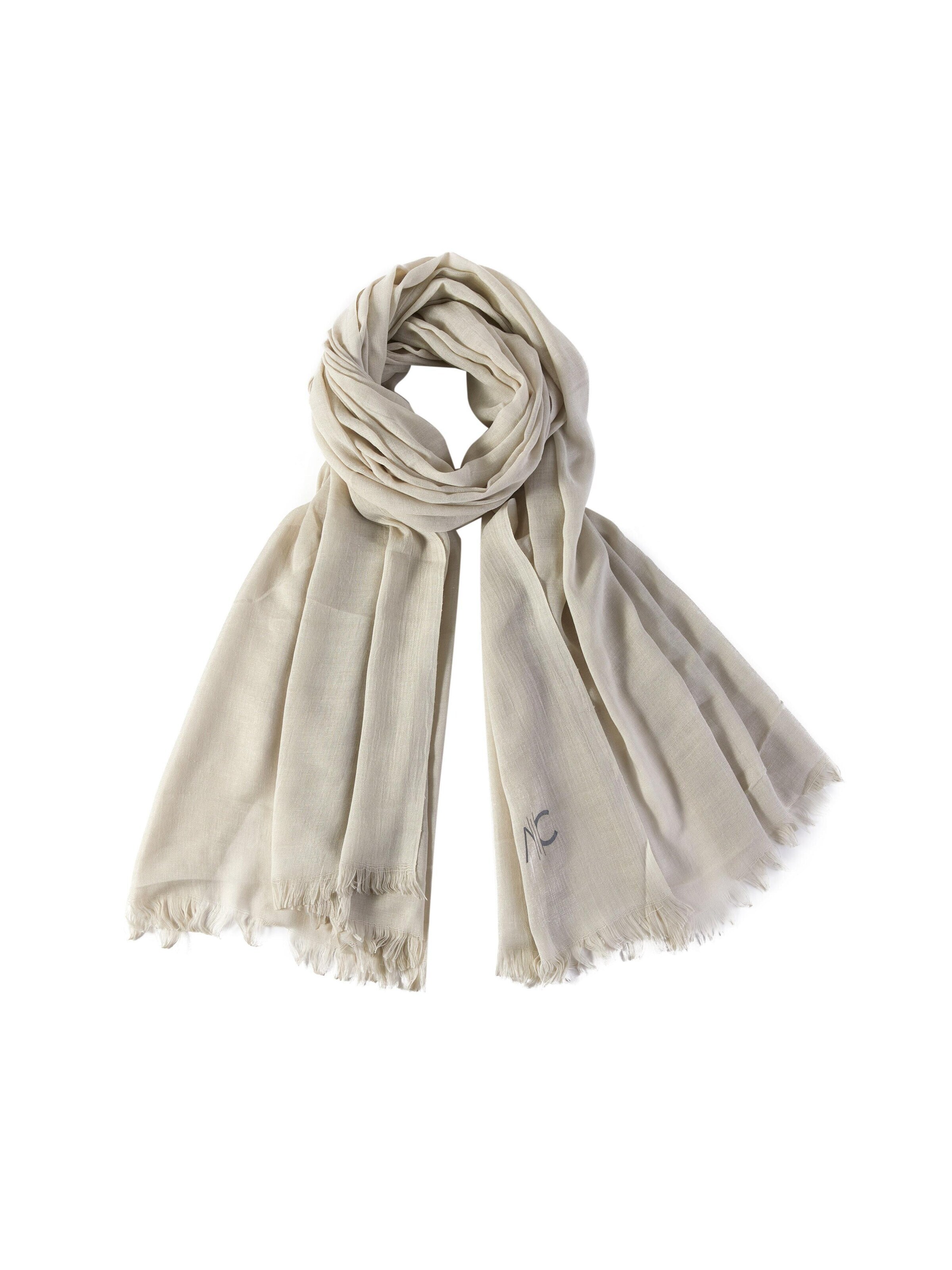 alberto cabale Scarf 'Everydays' in Grey: front