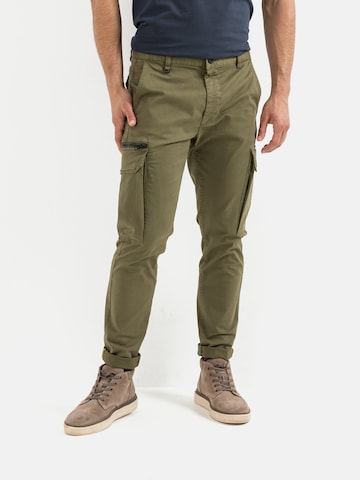 CAMEL ACTIVE Tapered Cargo Pants in Green: front