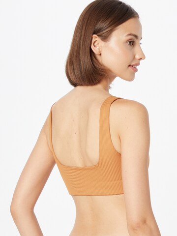 Girlfriend Collective Bustier Sports-BH 'TOMMY' i brun