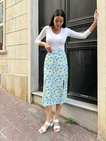 For You Moda Rok in Blauw