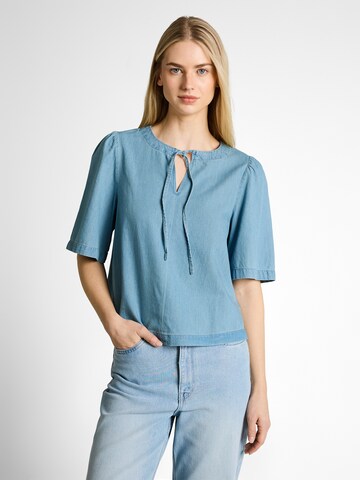 TOM TAILOR DENIM Blúz - kék: elől