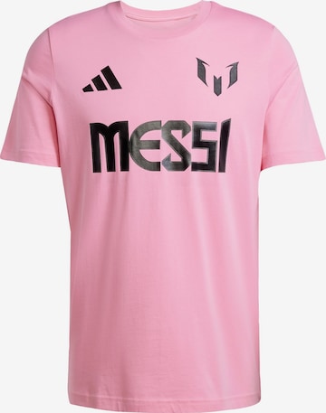 T-Shirt fonctionnel 'Messi' ADIDAS PERFORMANCE en rose : devant