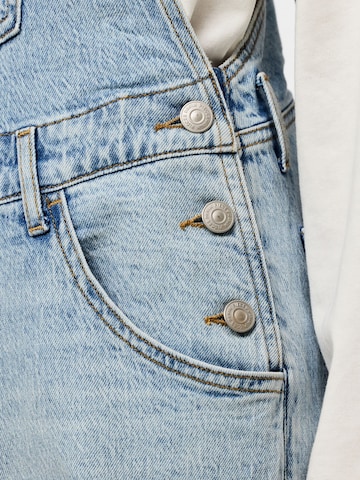 Loosefit Pantaloni con pettorina 'PCGrace' di PIECES in blu