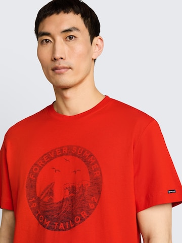 TOM TAILOR Shirt in Rood