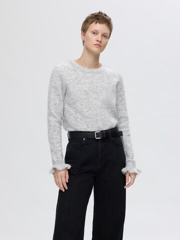 SELECTED FEMME Tröja 'LULU' i grå: framsida