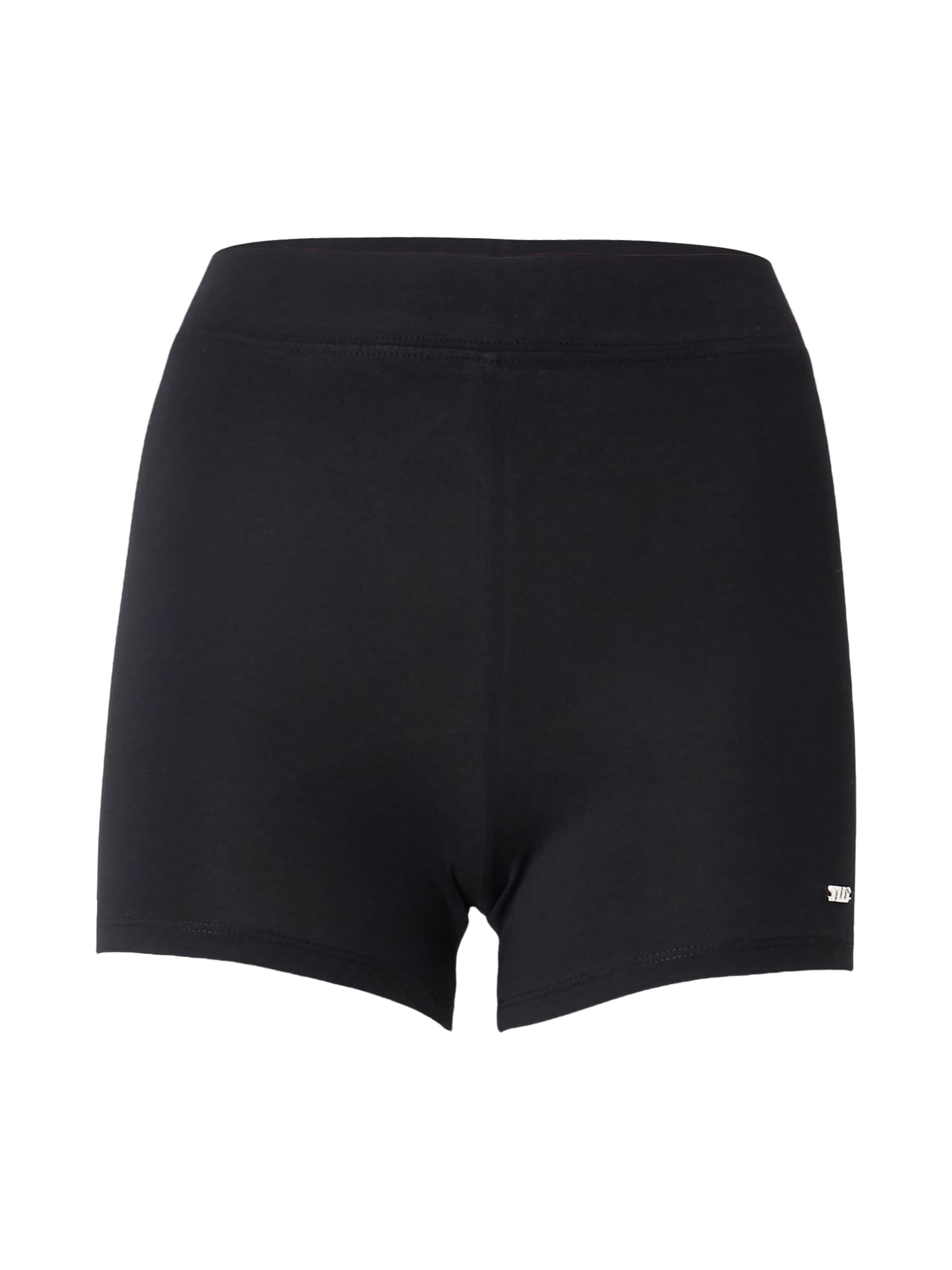 Tally Weijl Skinny Shorts in Schwarz: Vorderseite