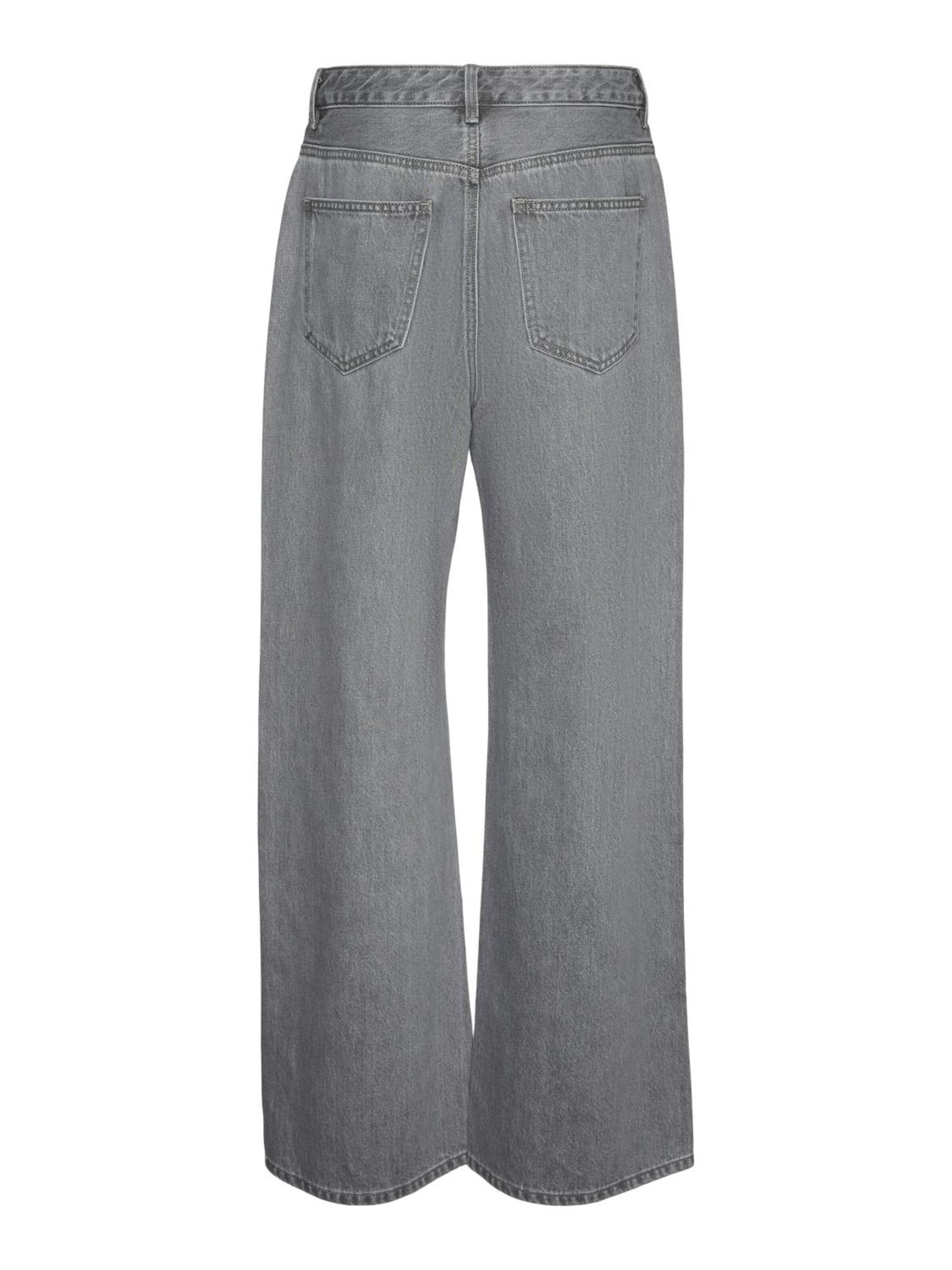 VERO MODA Wide leg Jeans 'TOKYO' in Grijs