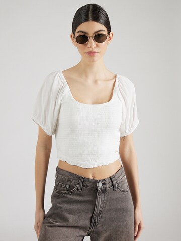 Superdry Bluse in Weiß: Vorderseite